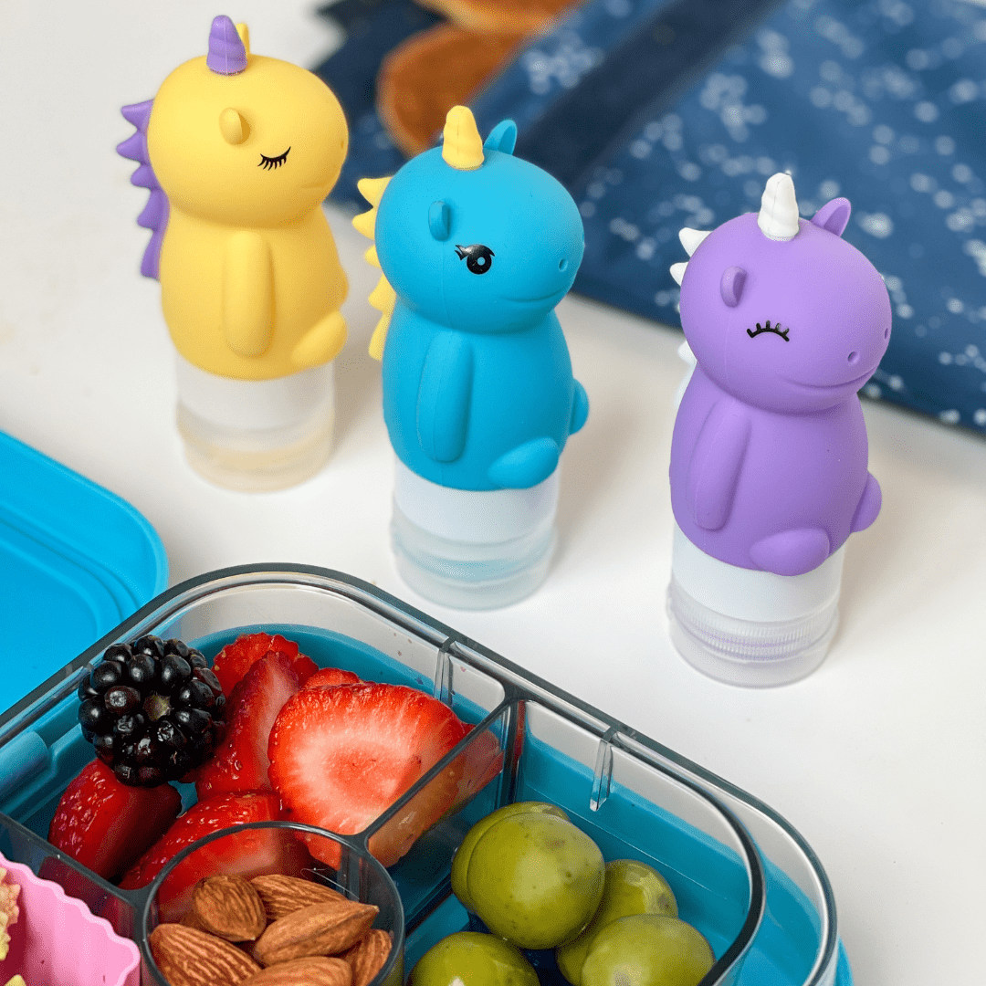 Unicorn - Silicone Condiment Squeeze Bottles (Set of 3) – Yumbox