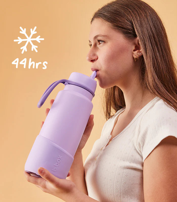 b.box Insulated Flip Top 1 Litre Bottle - Lemon Twist