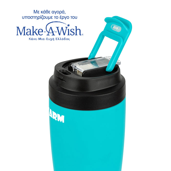 Stainless steel insulated travel mug hot and cold - Turquoise 500ml