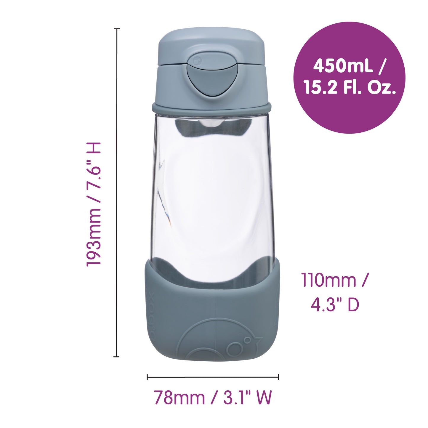 b.box Sport Spout bottle 450ml - Chill Out