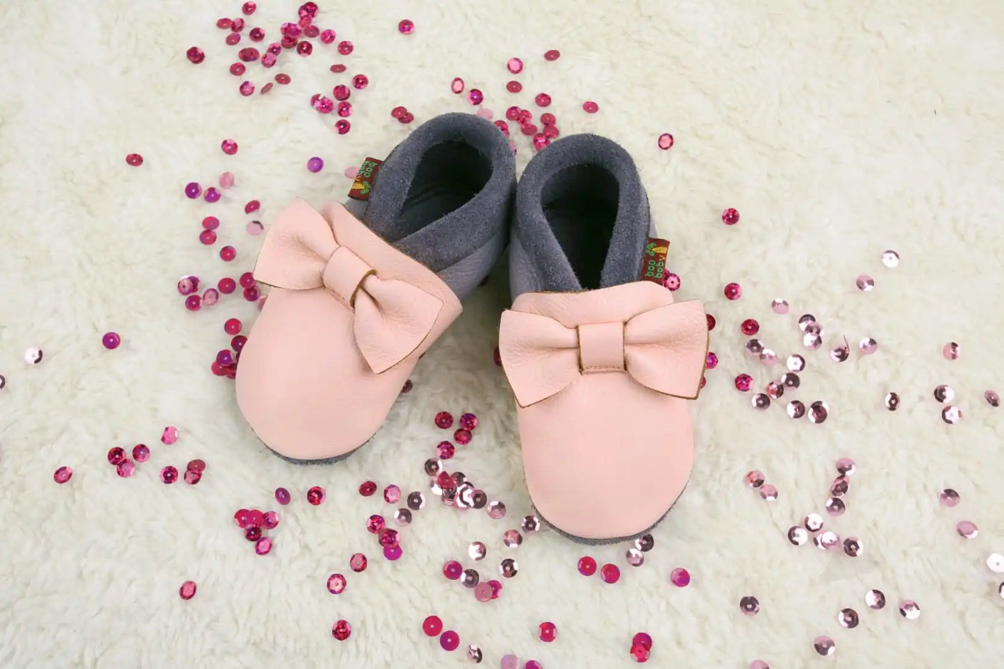 Baobaby soft sole baby shoes - Pirouettes Pink