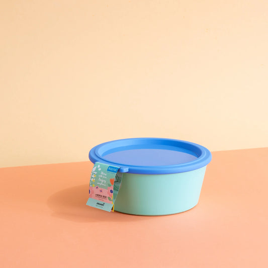 Bowl with lid NORA 1.3 l Blue/Green