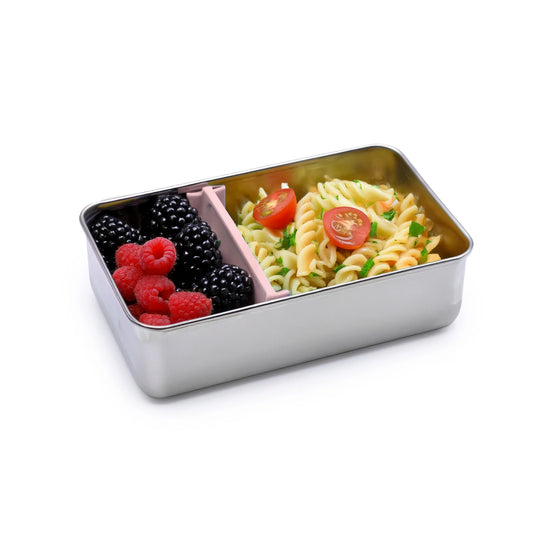 Melii Stainless Steel Lunchbox with Silicone lid - Pink