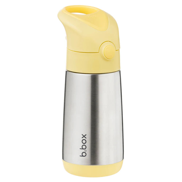b.box Insulated Straw Bottle 350ml – Lemon Twist