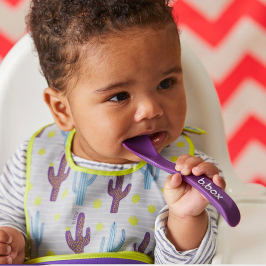 b.box spoon twin pack - purple/pink
