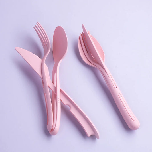 Cutlery Set 3 piece KLIKK - Sweet Pink