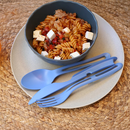 Cutlery Set 3 piece KLIKK - Strong Blue