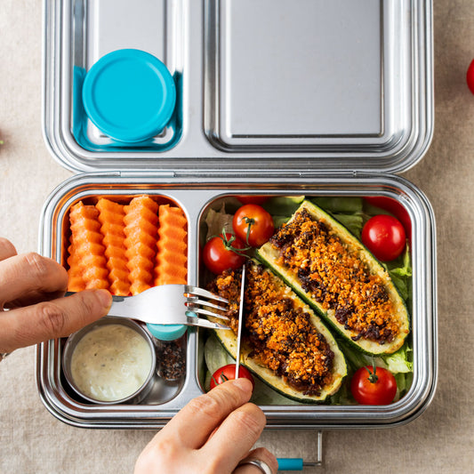 LEKKABOX Pocket Travel cutlery with case - Ocean