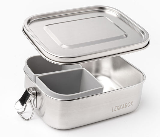 LEKKABOX Safe 800ml - Stainless Steel Lunchbox.