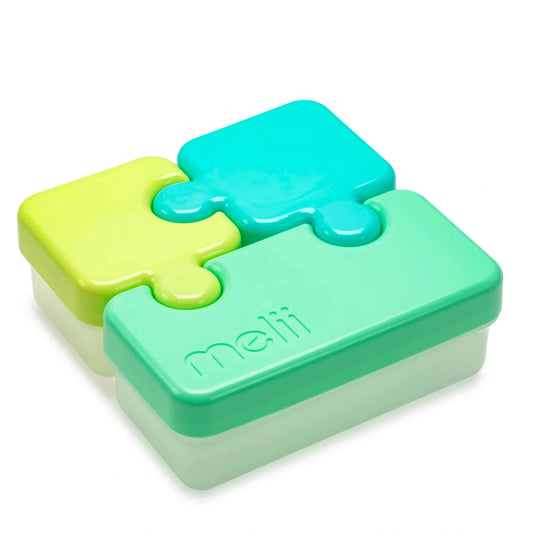 Melii Puzzle Container - Lime/Blue/Green