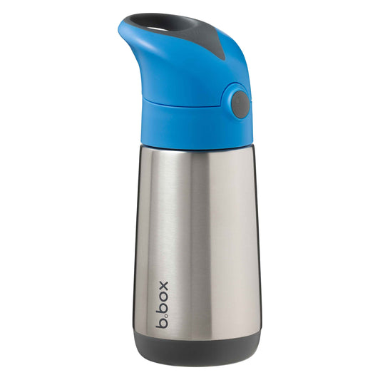 b.box Insulated Straw Bottle - 350ml – Blue Slate