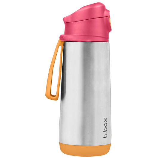 b.box Insulated Spout Bottle 500ml - Strawberry Shake