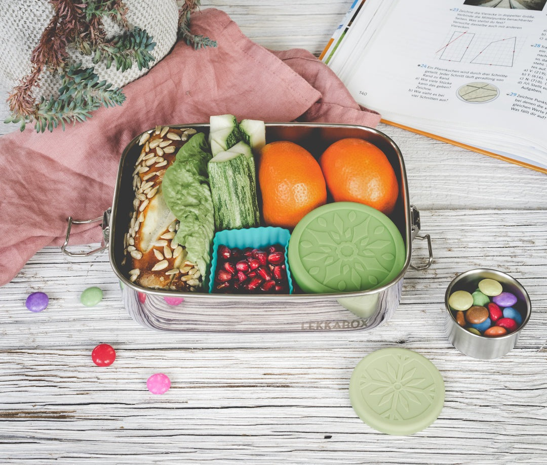 LEKKABOX Safe 1 Compartment, 1000ml. Stainless Steel Lunchbox.