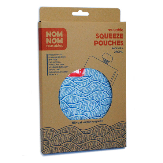 Nom-nom 4 WAVE reusable yogurt / smoothie pouches