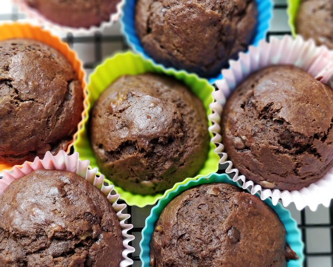 chocolate zucchini muffins
