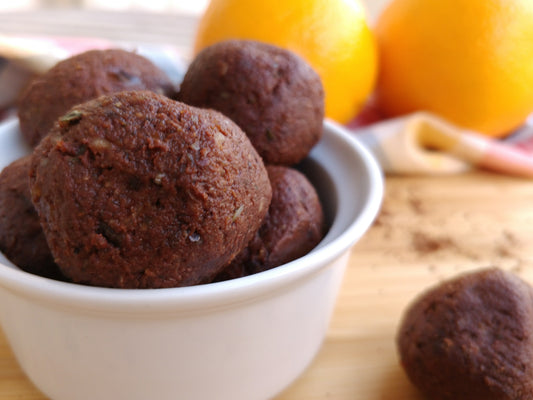 chocolate orange energy balls