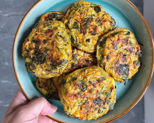 Veggie Patties + Avo Hummus
