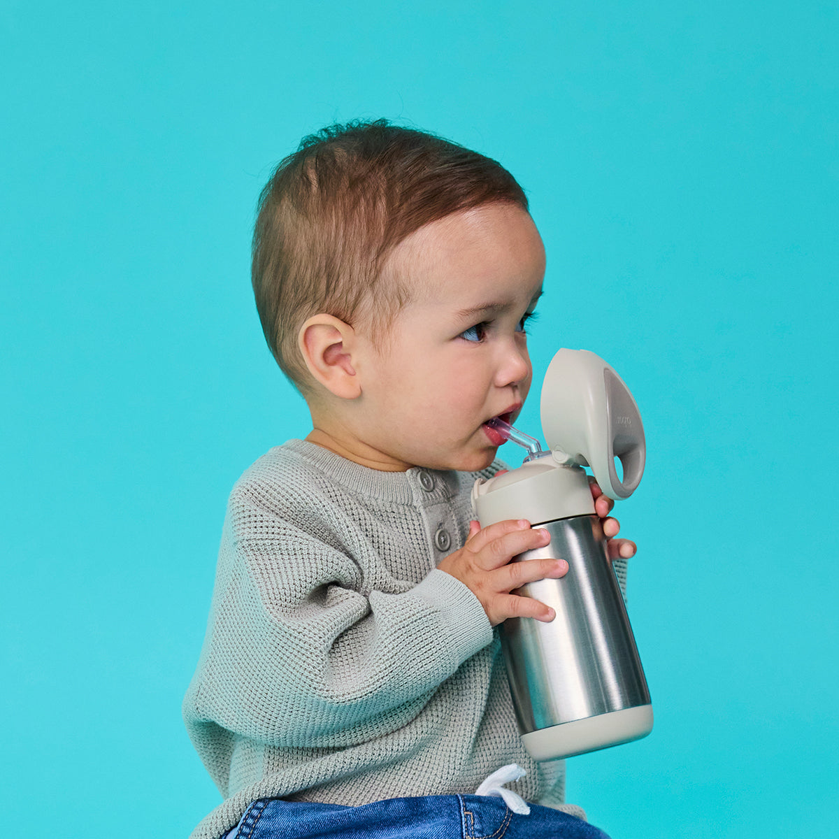 b.box Insulated Straw Bottle 350ml – Latte