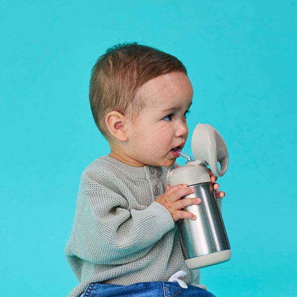 b.box Insulated Straw Bottle 350ml – Latte