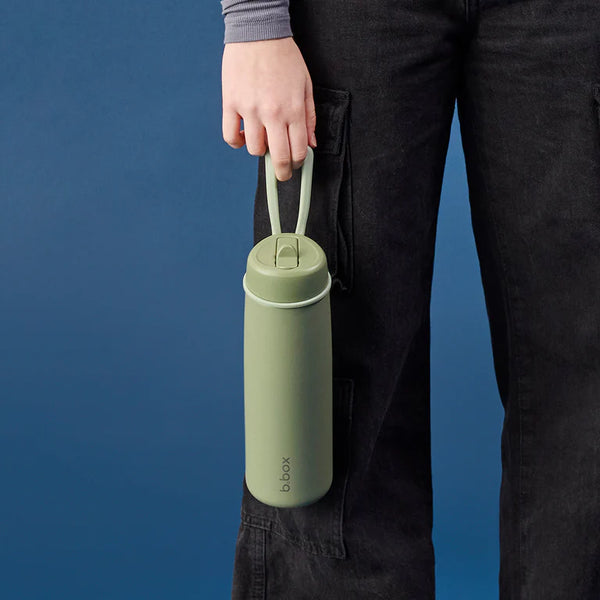 b.box 690mL Insulated Flip Top Bottle - olive