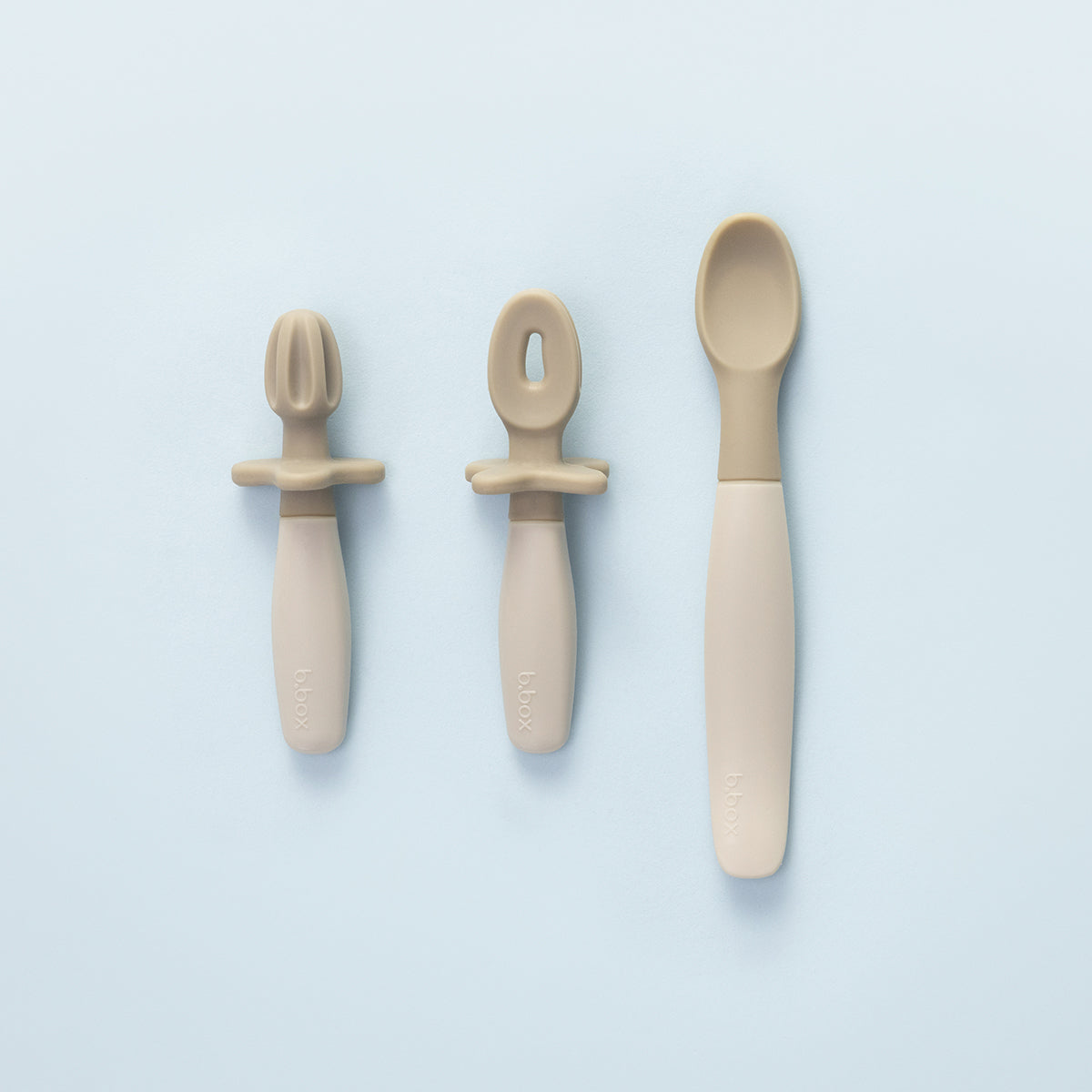 b.box weaning cutlery trio - latte