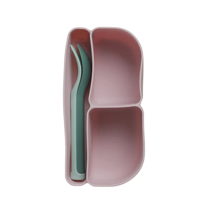 b.box silicone bento tray - mini lunchbox - berry