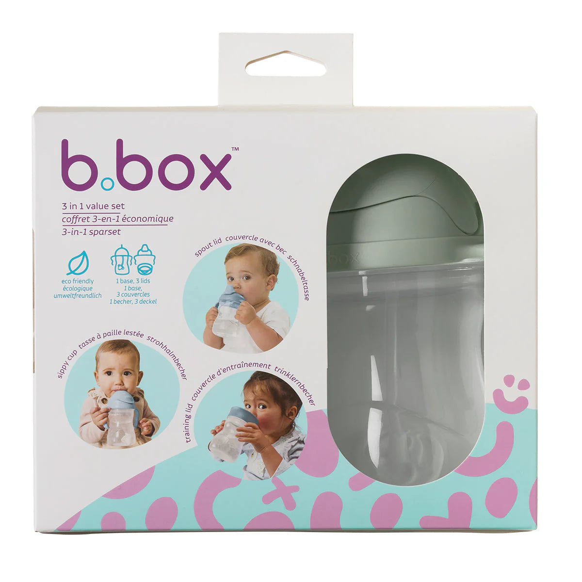 b.box 3-in-1 Value Set - Sage