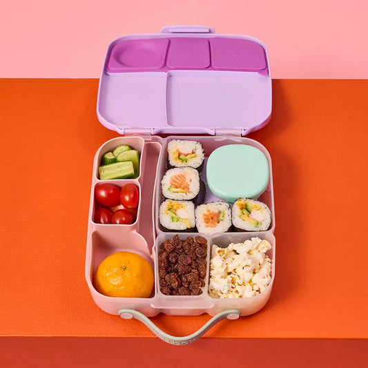 b.box silicone bento tray - lunchbox - berry