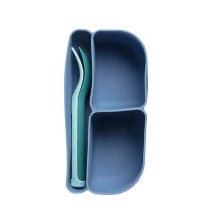 b.box silicone bento tray - mini lunchbox - ocean