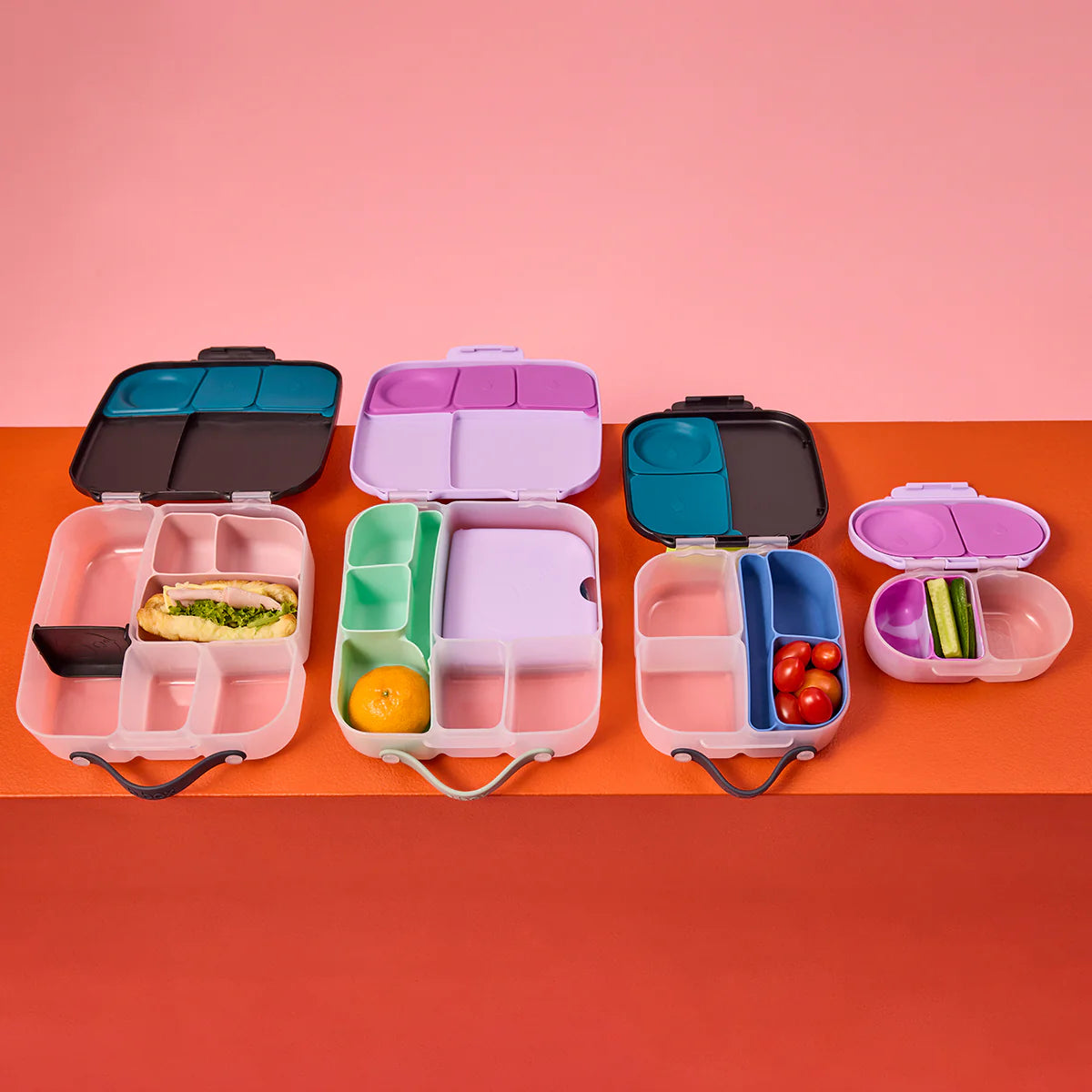 b.box silicone bento buddy - snackbox - berry