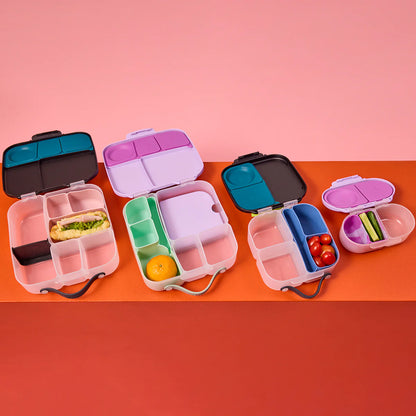 b.box silicone bento tray - mini lunchbox - berry