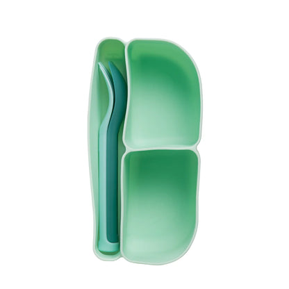 b.box silicone bento tray - mini lunchbox - forest