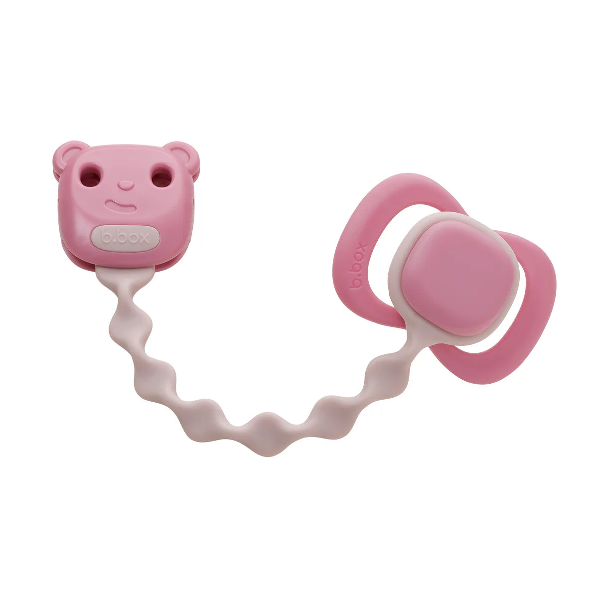 b.box Pacifier Clip - Blush+Vanilla