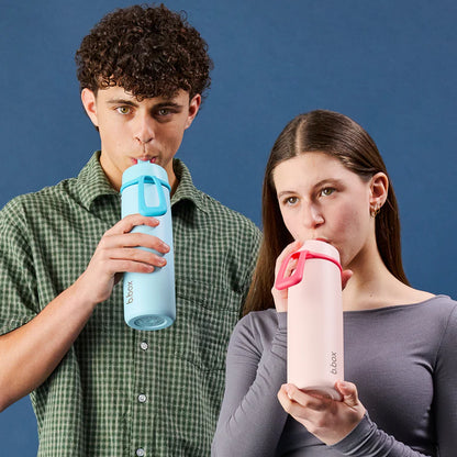 b.box 690mL Insulated Flip Top Bottle - pink paradise
