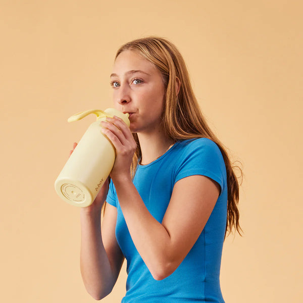 b.box Insulated Flip Top 1 Litre Bottle - Lemon Twist