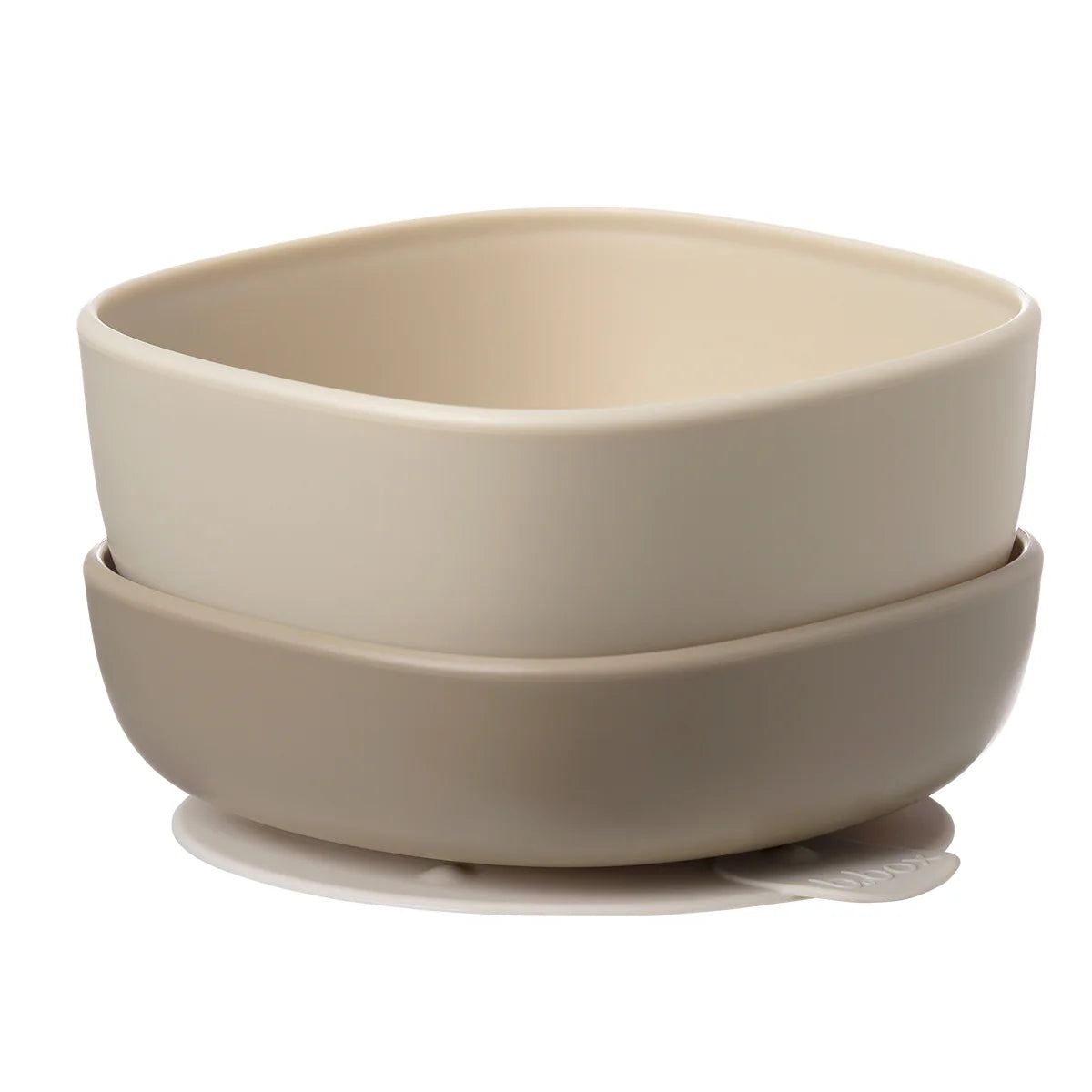 b.box suction bowl duo - latte