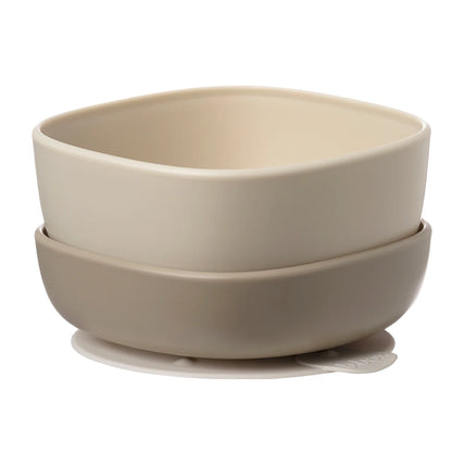 b.box suction bowl duo - latte