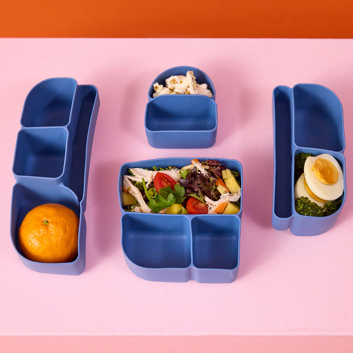 b.box silicone bento buddy - lunchbox - ocean