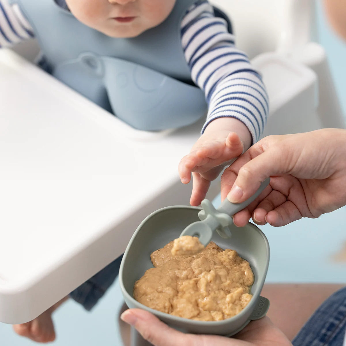 b.box weaning cutlery trio - sage