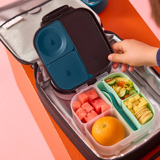 b.box silicone bento tray - mini lunchbox - forest