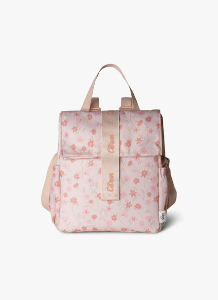 Insulated Roll-up Lunchbag - Flowers