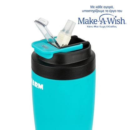 Stainless steel insulated travel mug hot and cold - Turquoise 500ml