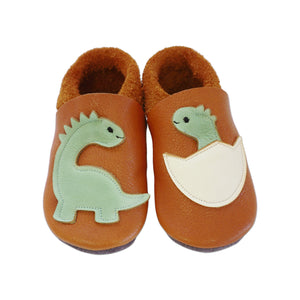 Baobaby soft sole baby shoes - Dino surprise