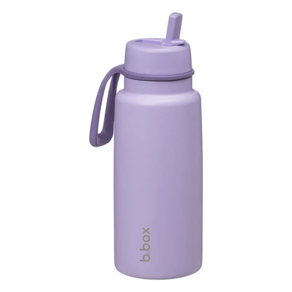 b.box Insulated Flip Top 1 Litre Bottle - lilac love