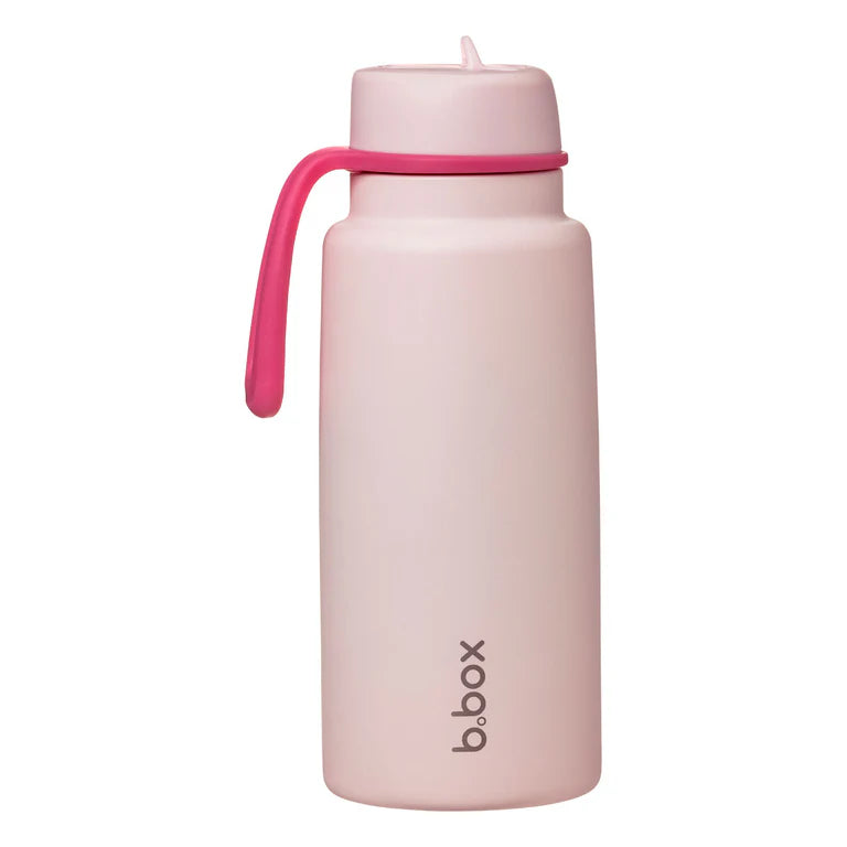 b.box Insulated Flip Top 1 Litre Bottle - pink paradise