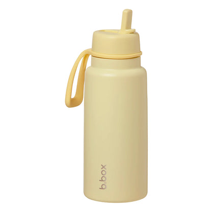 b.box Insulated Flip Top 1 Litre Bottle - Lemon Twist