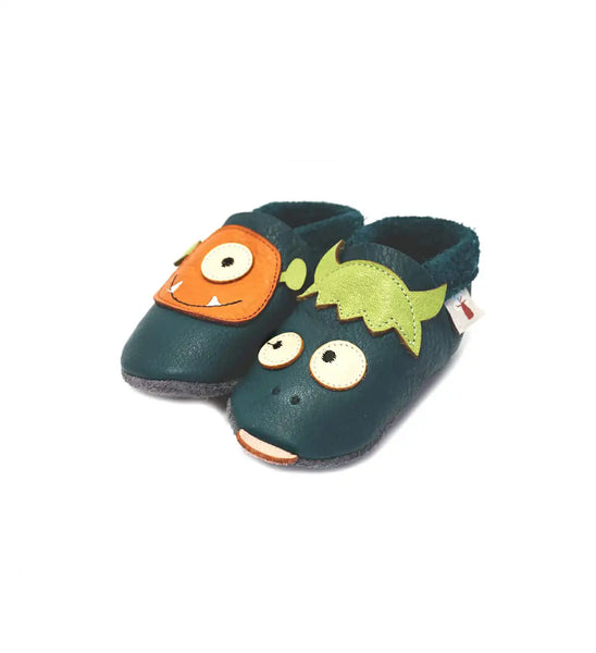 Baobaby soft sole baby shoes - Monster