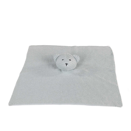 Walking Mum Knitted Bear Doudou GREY