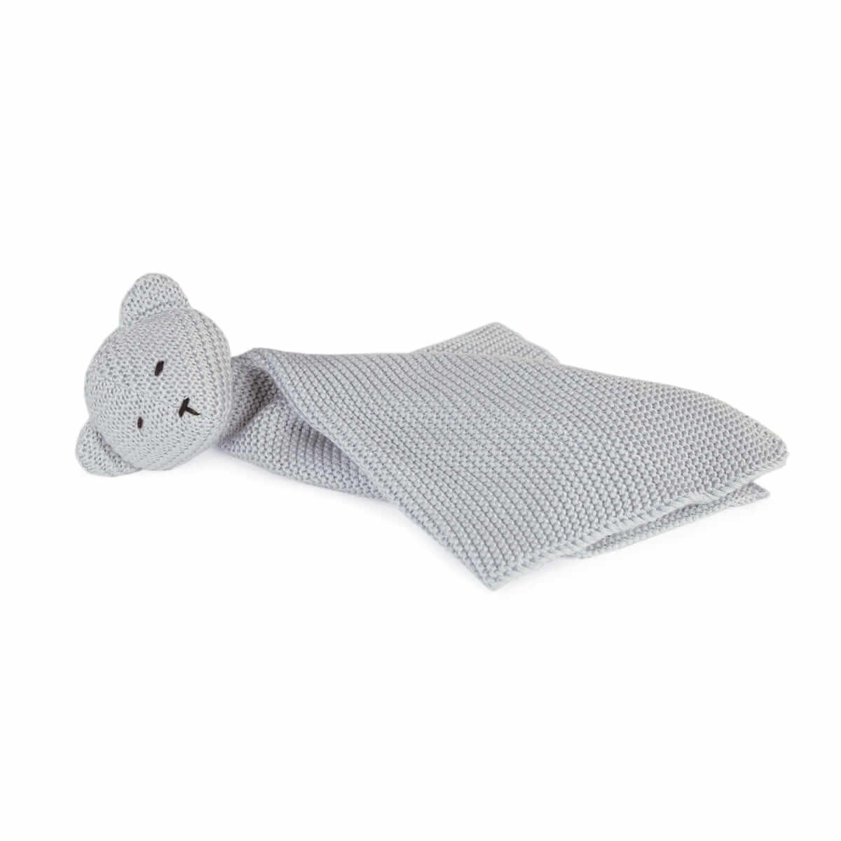 Walking Mum Knitted Bear Doudou GREY