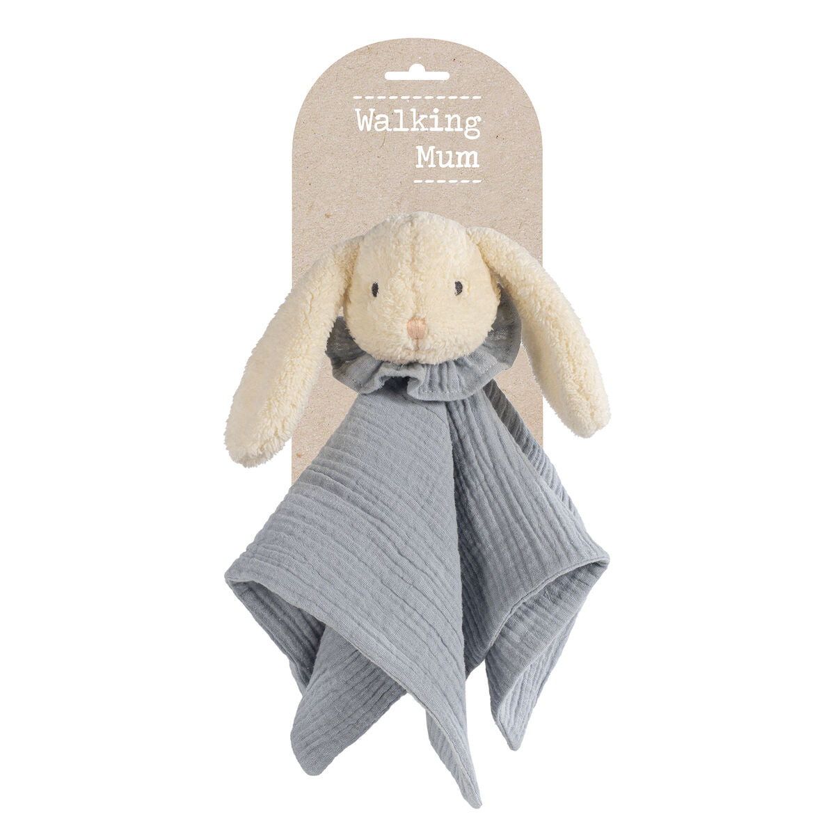 Walking Mum Rabbit Muslin - Cloud